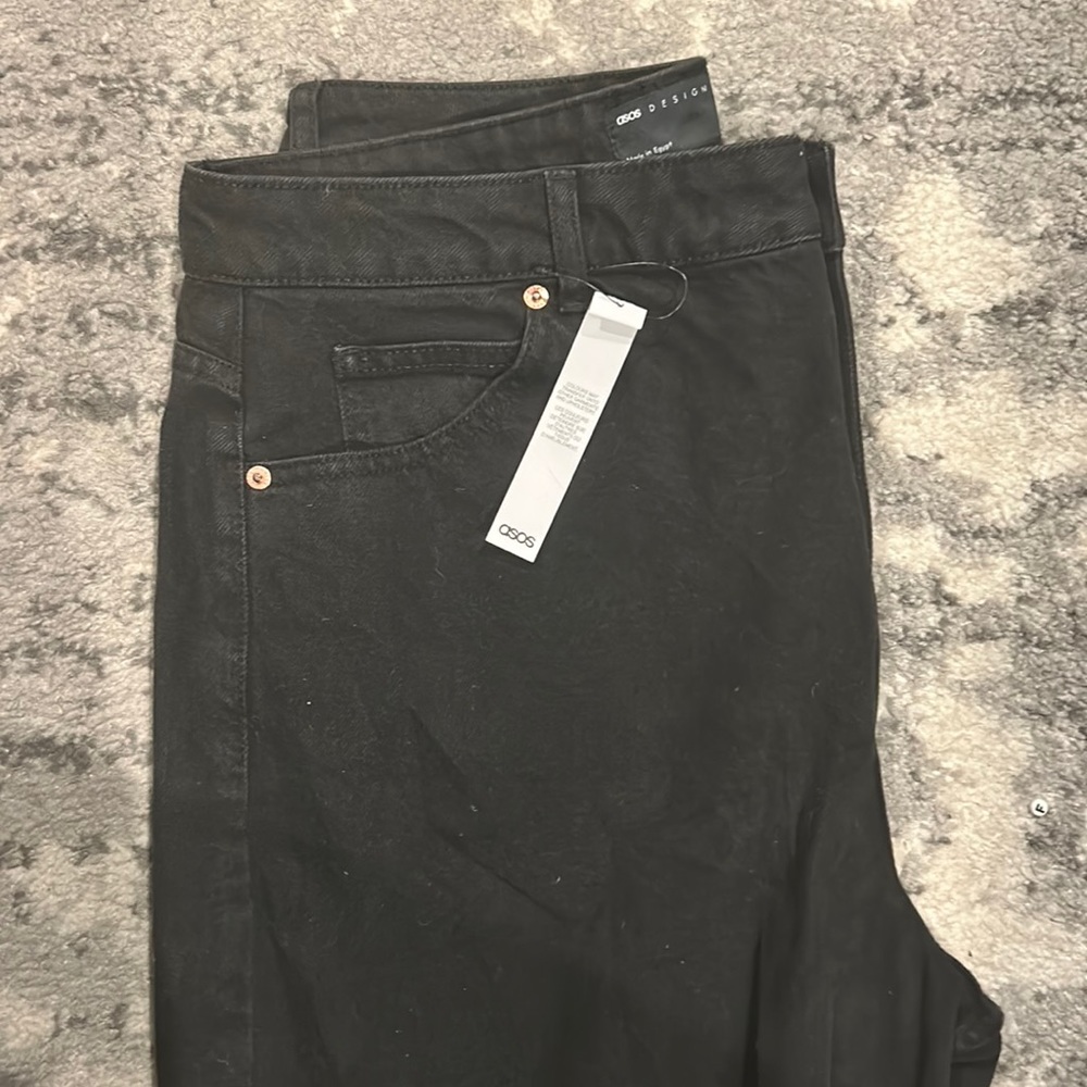 Black ASOS Petite Mom jeans